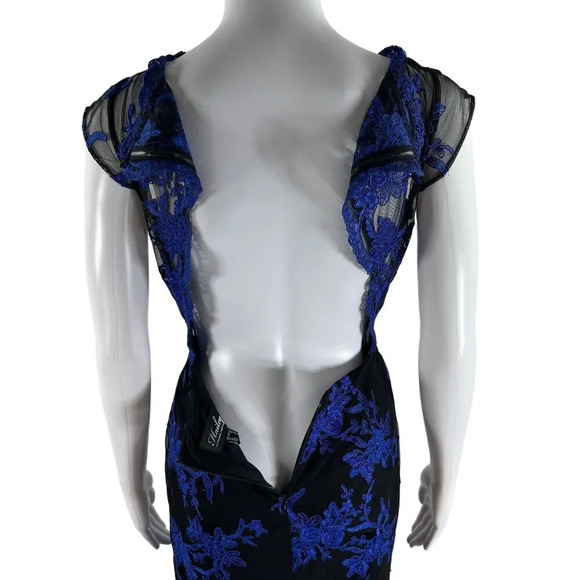 Adrianna Papell Hailey 4 Mermaid Backless Prom Dress Sequin Formal HOCO Gown - Picture 10 of 16